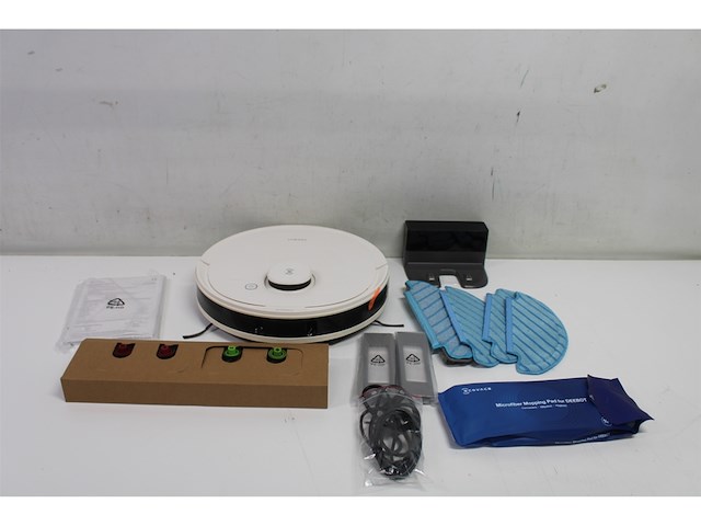 Ecovacs deebot n8 pro care robotstofzuiger + accessoireset & 3 extra doeken 3d obstakeldetectie laserfunctie 2600pa zuigkracht alexa wit - afbeelding 3 van  4