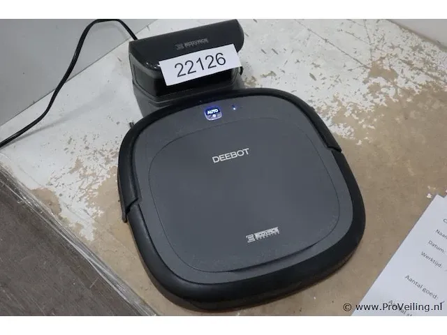 Ecovacs deebot slim2 black robotstofzuiger - afbeelding 1 van  2