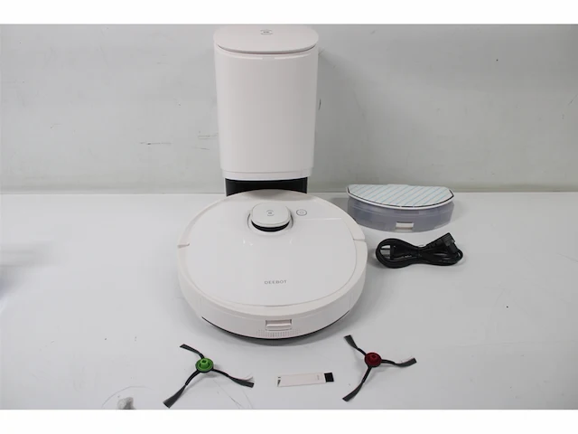 Ecovacs deebot t9+ robotstofzuiger met zuigstation 3000 pa, 3d obstakeldetectie alexa wit met zuigstation 3000 pa, 3d obstakeldetectie alexa wit - afbeelding 5 van  5
