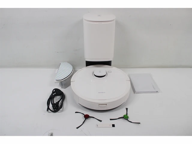 Ecovacs deebot t9+ robotstofzuiger met zuigstation 3000 pa 3d obstakeldetectie alexa wit - afbeelding 5 van  5
