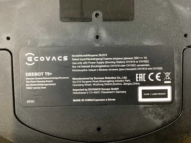 Ecovacs deebot t9+ robotstofzuiger - afbeelding 9 van  9