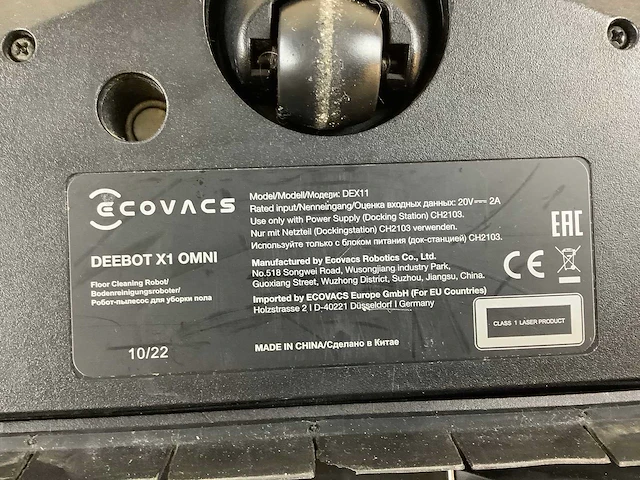 Ecovacs deebot x1 omni robotstofzuiger - afbeelding 9 van  9