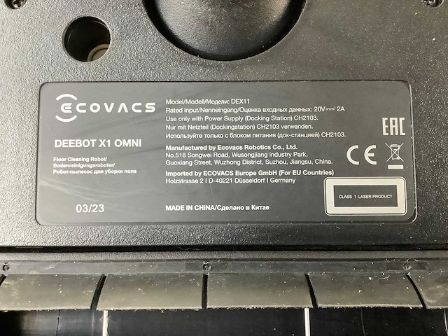 Ecovacs deebot x1 omni robotstofzuiger - afbeelding 9 van  9