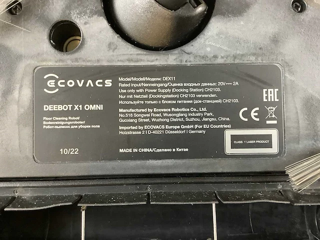 Ecovacs x1 omni robotstofzuiger - afbeelding 2 van  10