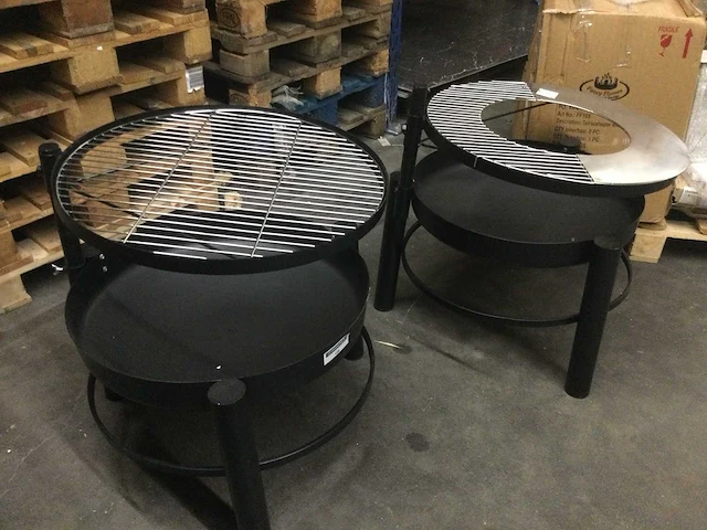 Ed - vuurschaal met bbq functie. (2x) - afbeelding 2 van  3