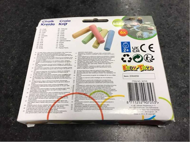 Eddy toys - krijt (252x) - afbeelding 3 van  4