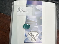 Edelsteen - 7.78 carat groene smaragd (gecertificeerd) - afbeelding 5 van  7