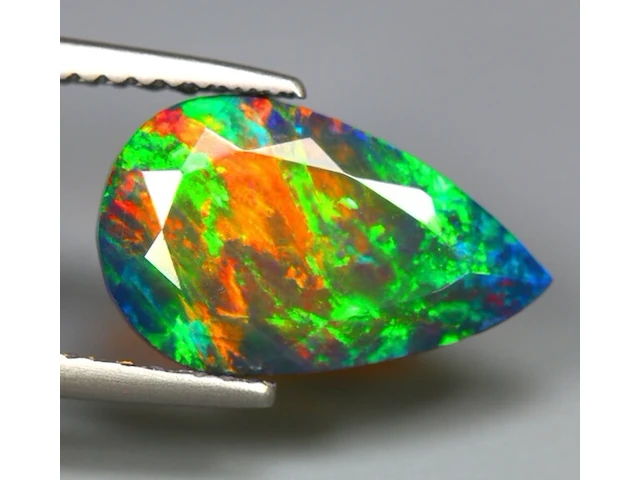 Edelsteen - black opal - 2.64 ct - afbeelding 2 van  5