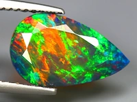 Edelsteen - black opal - 2.64 ct - afbeelding 2 van  5