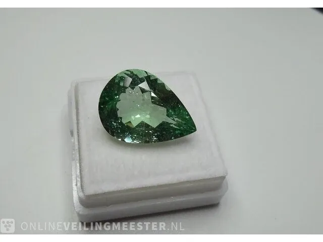 Edelsteen, 11.98 ct natural unheated apple green apatite - afbeelding 2 van  13