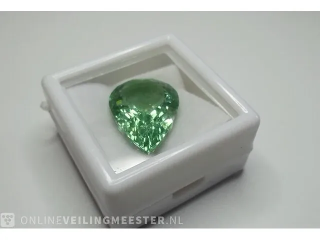 Edelsteen, 11.98 ct natural unheated apple green apatite - afbeelding 4 van  13