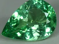 Edelsteen, 11.98 ct natural unheated apple green apatite