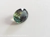 Edelsteen, 1.56 ct oval yellow-green-blue sapphire. - afbeelding 2 van  15
