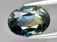 Edelsteen, 1.56 ct oval yellow-green-blue sapphire. - afbeelding 1 van  15