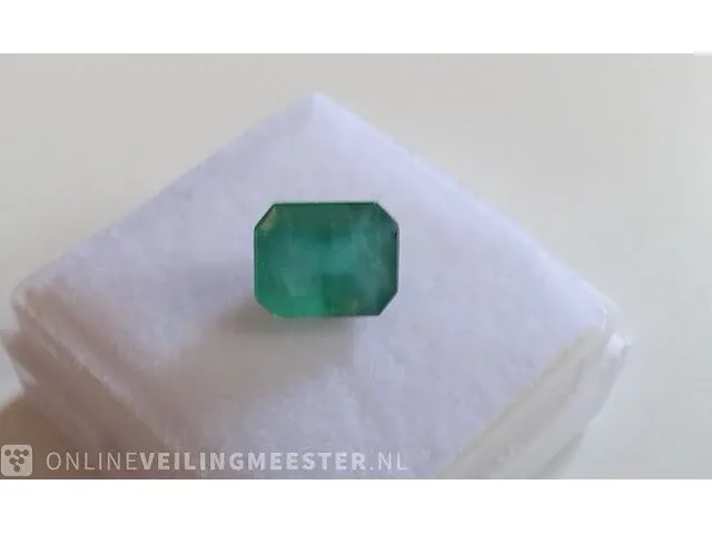 Edelsteen, 1.80 ct natural green zambian emerald - afbeelding 3 van  13