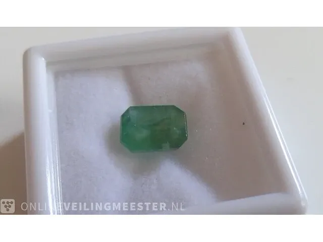 Edelsteen, 1.80 ct natural green zambian emerald - afbeelding 5 van  13