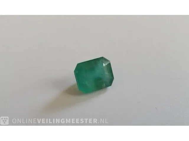 Edelsteen, 1.80 ct natural green zambian emerald - afbeelding 9 van  13