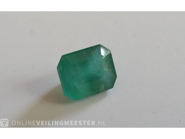 Edelsteen, 1.80 ct natural green zambian emerald - afbeelding 11 van  13