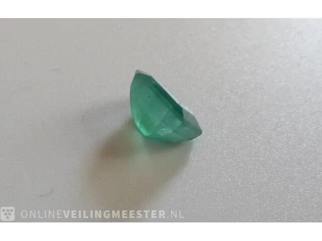 Edelsteen, 1.80 ct natural green zambian emerald - afbeelding 12 van  13