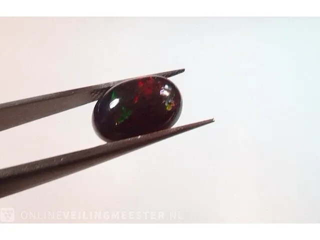 Edelsteen, 2.70 ct natural black opal. - afbeelding 3 van  16