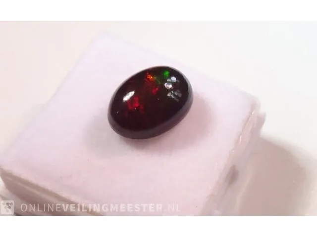 Edelsteen, 2.70 ct natural black opal. - afbeelding 4 van  16