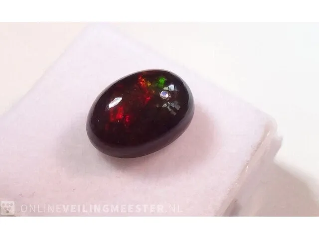 Edelsteen, 2.70 ct natural black opal. - afbeelding 5 van  16