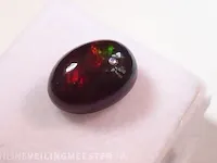 Edelsteen, 2.70 ct natural black opal. - afbeelding 5 van  16