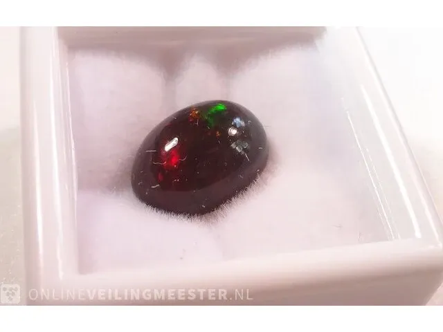 Edelsteen, 2.70 ct natural black opal. - afbeelding 6 van  16