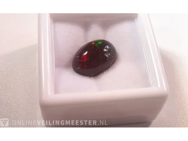 Edelsteen, 2.70 ct natural black opal. - afbeelding 7 van  16