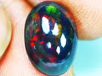 Edelsteen, 2.70 ct natural black opal. - afbeelding 1 van  16