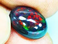 Edelsteen, 2.70 ct natural black opal. - afbeelding 9 van  16