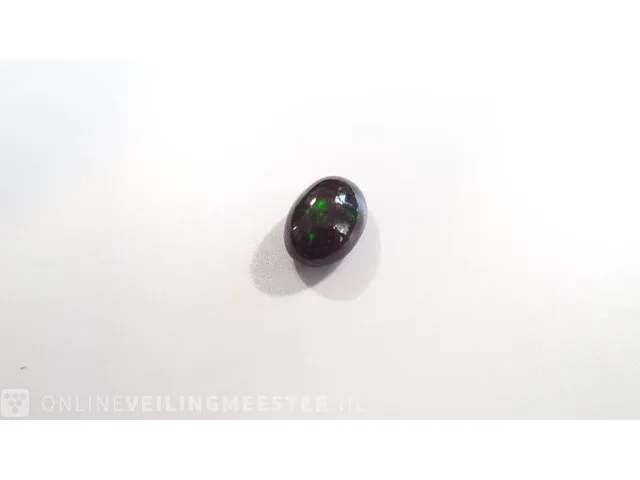 Edelsteen, 3.00 ct natural solid black opal - afbeelding 7 van  11