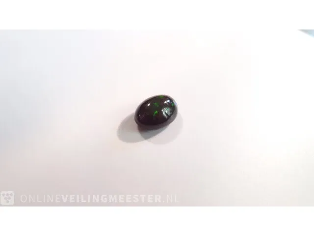 Edelsteen, 3.00 ct natural solid black opal - afbeelding 8 van  11
