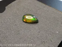 Edelsteen, 3.02 ct natural solid black opal - afbeelding 1 van  11