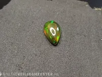 Edelsteen, 3.02 ct natural solid black opal - afbeelding 4 van  11