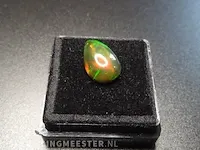 Edelsteen, 3.02 ct natural solid black opal - afbeelding 7 van  11