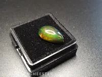 Edelsteen, 3.02 ct natural solid black opal - afbeelding 8 van  11