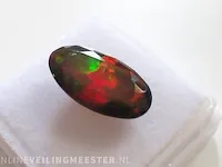 Edelsteen, 3.15 ct natural solid black opal - afbeelding 2 van  12