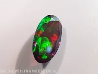Edelsteen, 3.15 ct natural solid black opal - afbeelding 9 van  12