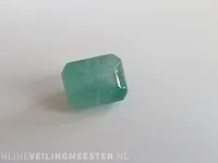Edelsteen, 3.33 ct natural zambian green emerald. - afbeelding 5 van  9