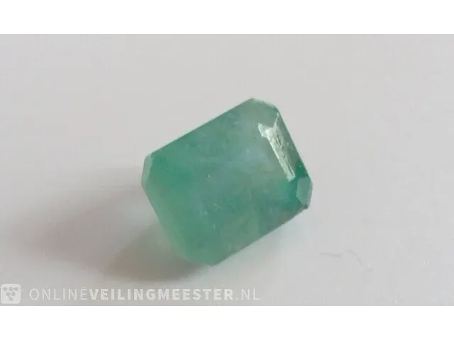 Edelsteen, 3.33 ct natural zambian green emerald. - afbeelding 6 van  9