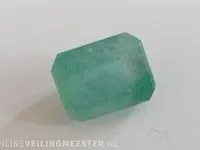Edelsteen, 3.33 ct natural zambian green emerald. - afbeelding 7 van  9