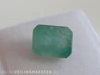 Edelsteen, 3.33 ct natural zambian green emerald. - afbeelding 8 van  9