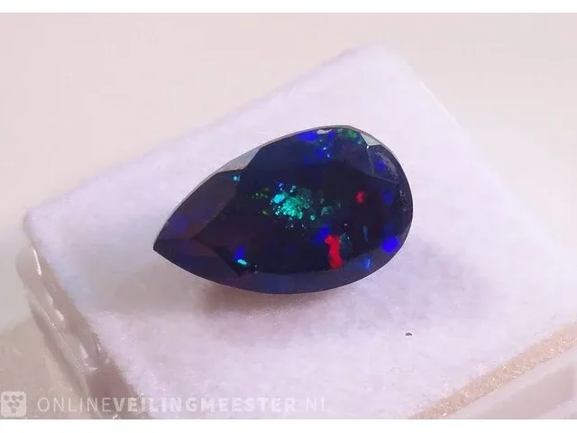 Edelsteen, 4.24 ct natural black opal - afbeelding 2 van  16