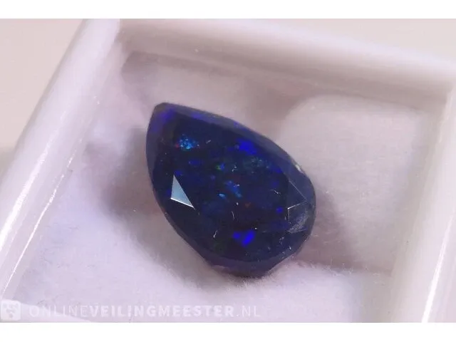 Edelsteen, 4.24 ct natural black opal - afbeelding 5 van  16