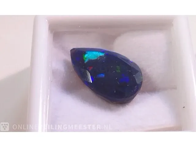 Edelsteen, 4.24 ct natural black opal - afbeelding 7 van  16