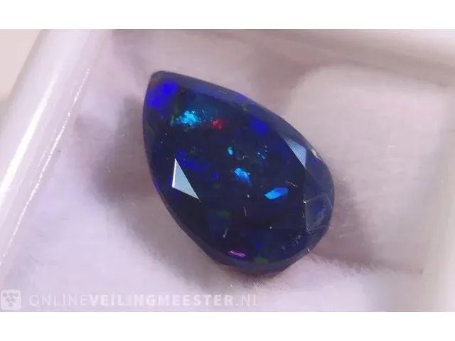 Edelsteen, 4.24 ct natural black opal - afbeelding 8 van  16