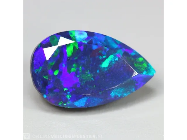 Edelsteen, 4.24 ct natural black opal - afbeelding 1 van  16