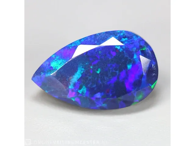 Edelsteen, 4.24 ct natural black opal - afbeelding 9 van  16
