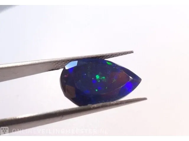 Edelsteen, 4.24 ct natural black opal - afbeelding 14 van  16